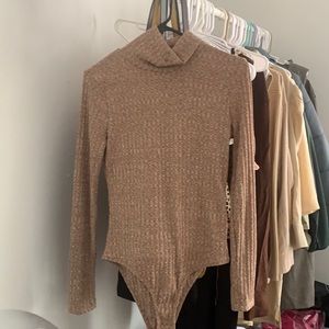 Brown turtleneck